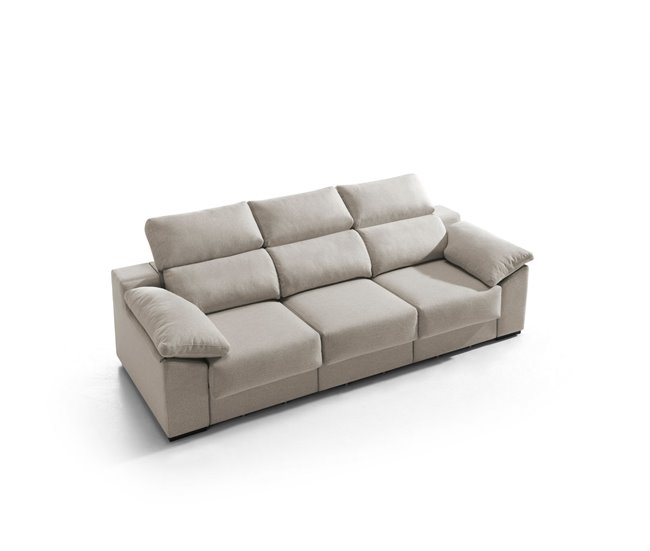 Sofá 3 plazas XL KLEE color beige Crudo