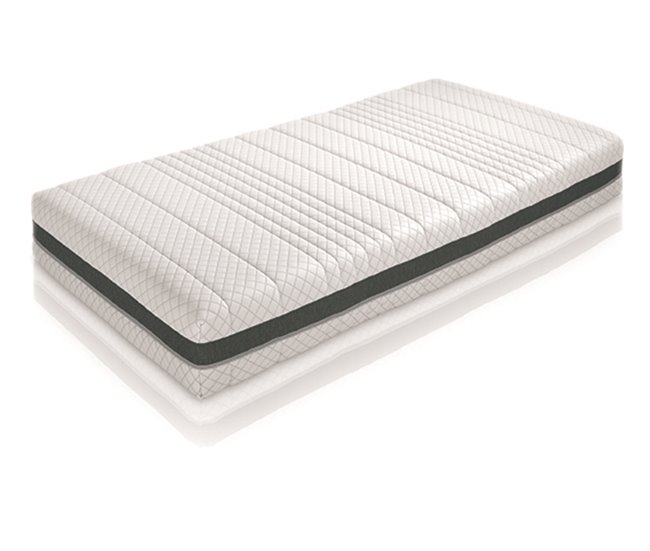 Colchón de núcelo HR SANIPLUS 8K 90x190cm Blanco/ Gris