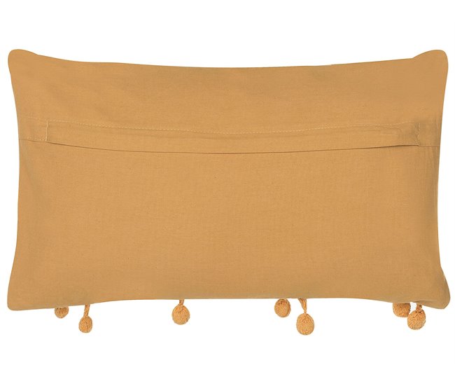 Beliani Cojín decorativo AYROOR 2er Set Mostaza