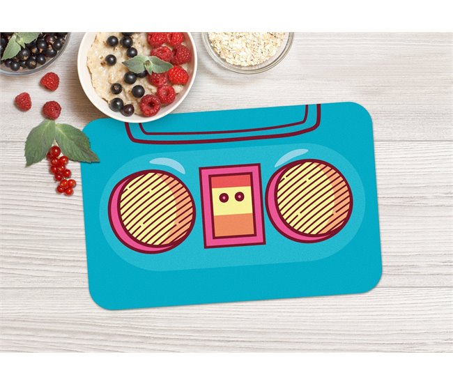 Mantel individual Infantil Radio Azul