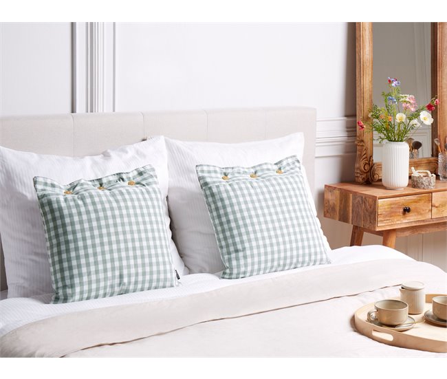 Beliani Cojín decorativo TALYA 45x45 Verde