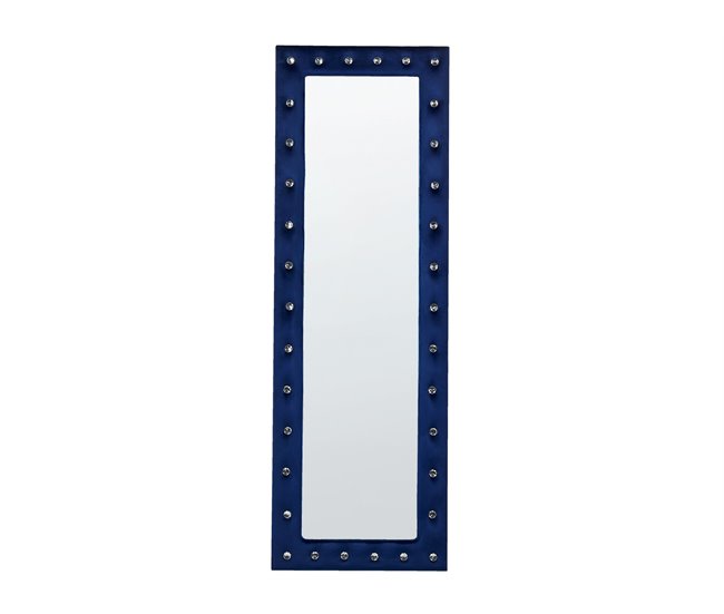 Beliani Espejo de pie ANSOUIS 50x33 Azul Marino