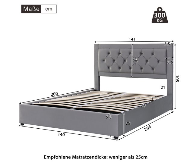 Canapés abatibles Gris