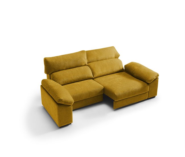Sofá 4 plazas XXL HIBA Mostaza