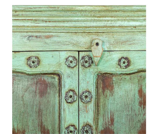 Armario de madera acabado artesanal Multicolor