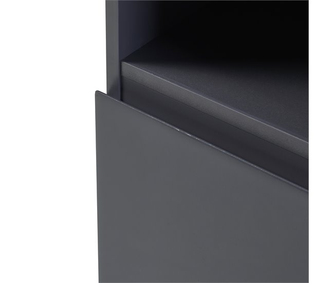 Armario alto Overath con 2 puertas MDF pino Gris