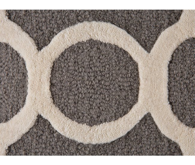 Beliani Alfombra de pelo corto ZILE 160x230 Gris Claro