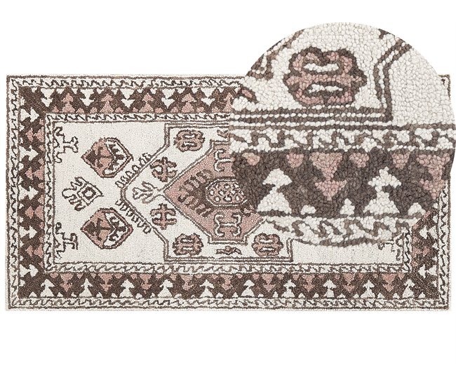 Beliani Alfombra de pelo corto TOMARZA 80x150 Multicolor