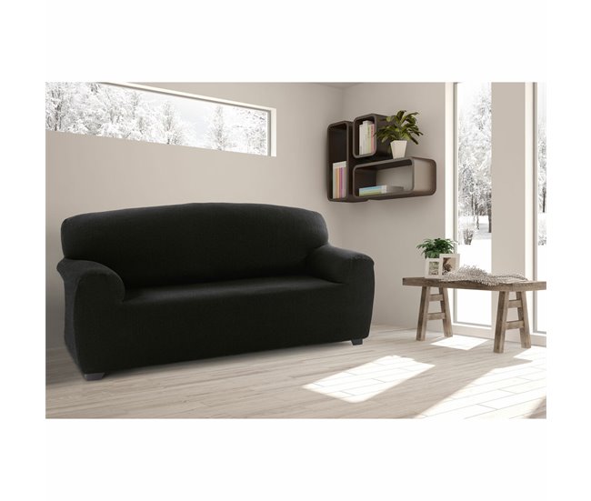 Funda para Sofá Romeo 4 plazas Negro