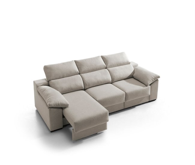 Sofá 3 plazas XL KLEE color beige Crudo