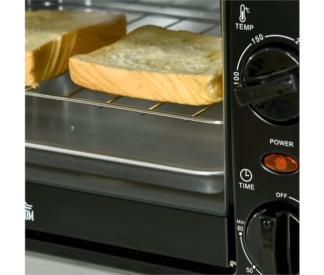 Horno Eléctrico Sobremesa Negro