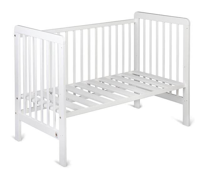 Cuna para bebé YappyUno ​​con base regulable 3 alturas Blanco