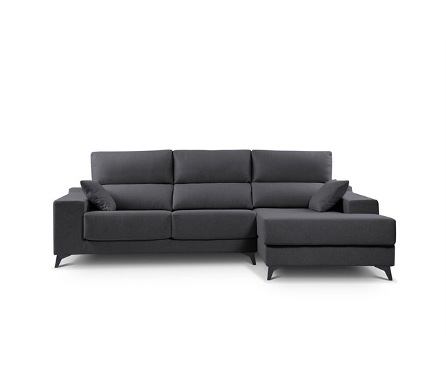Chaise longue S con arcón NOELIA Antracita
