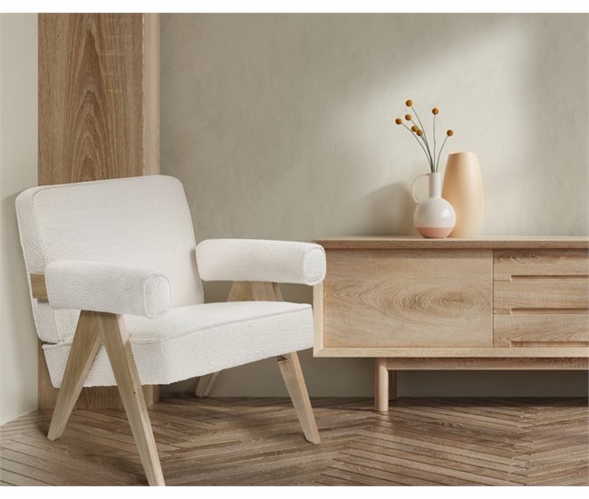 Sillón decorativo ARTEMISA blanco Blanco
