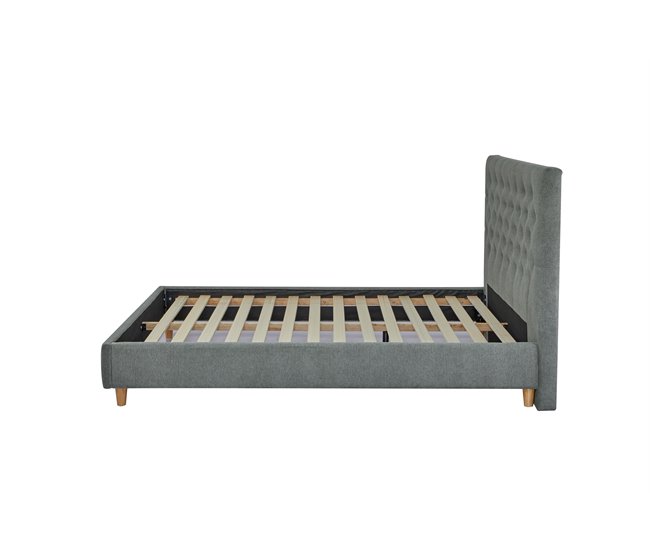 Cama SHERATON 150x190cm color verde claro Verde