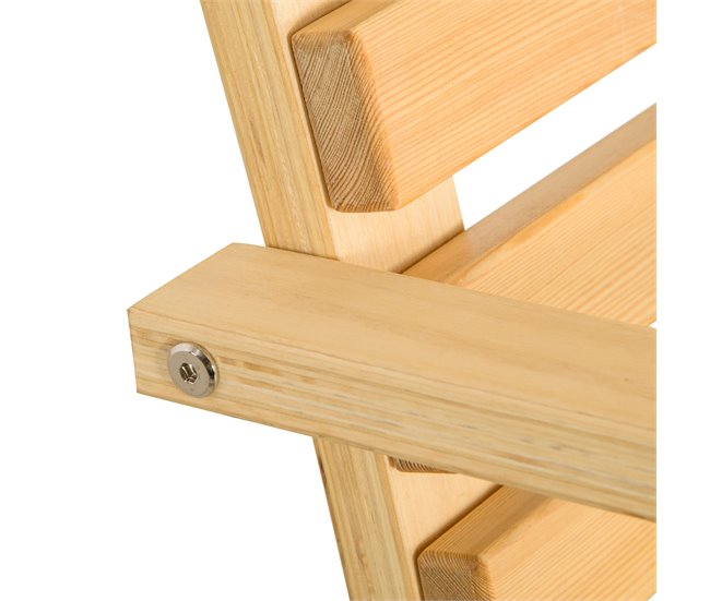 Banco Columpio Madera de Alerce Outsunny Marron