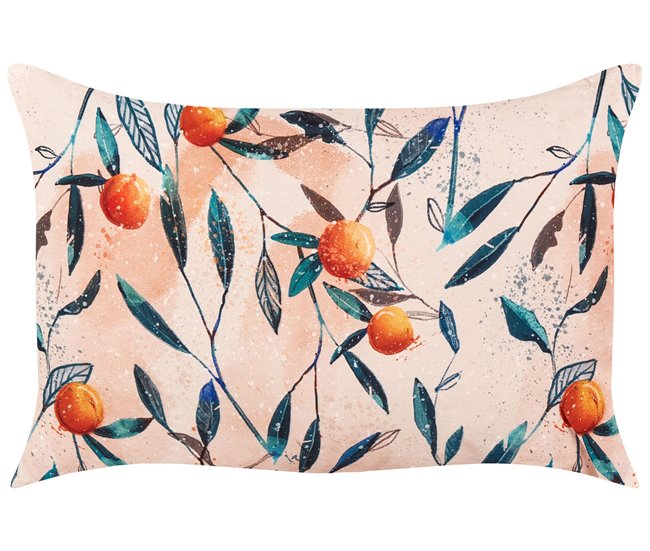 Beliani Cojín decorativo PIALPETTA 40x60 Naranja