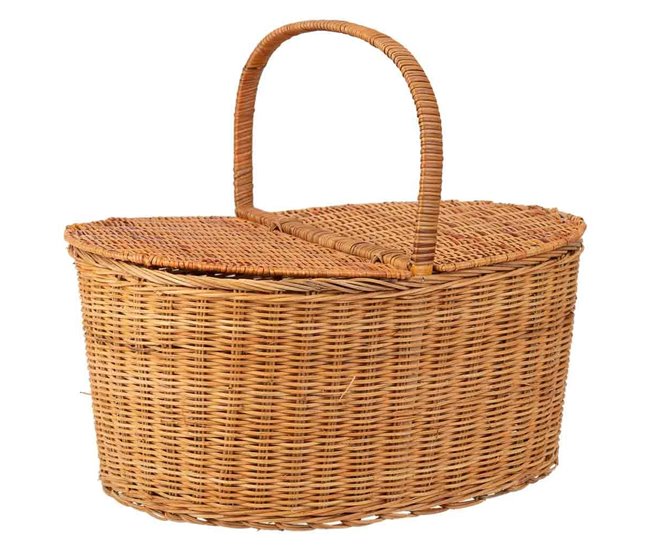 Cesta picnic de medula Marron