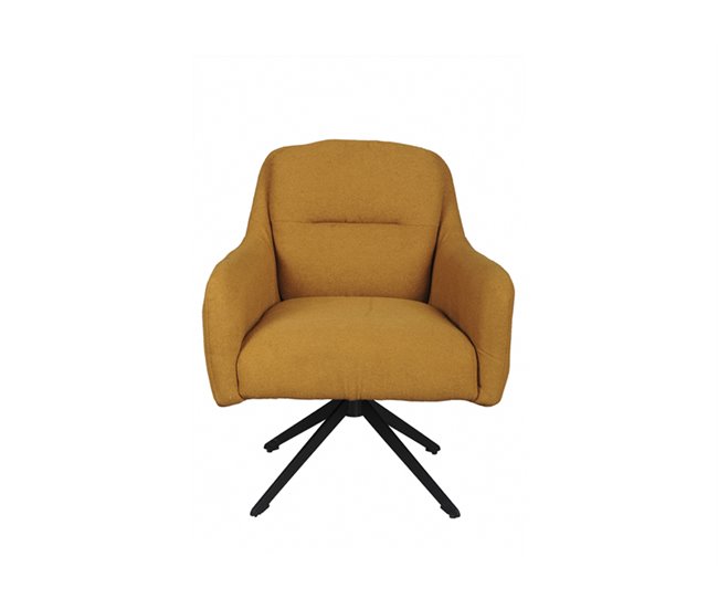 Sillón rotativo decorativo JERRY mostaza Mostaza