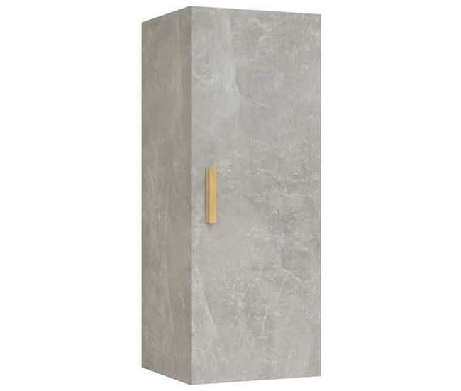 Armario de pared Cuby tirador con  estantes 34 Gris