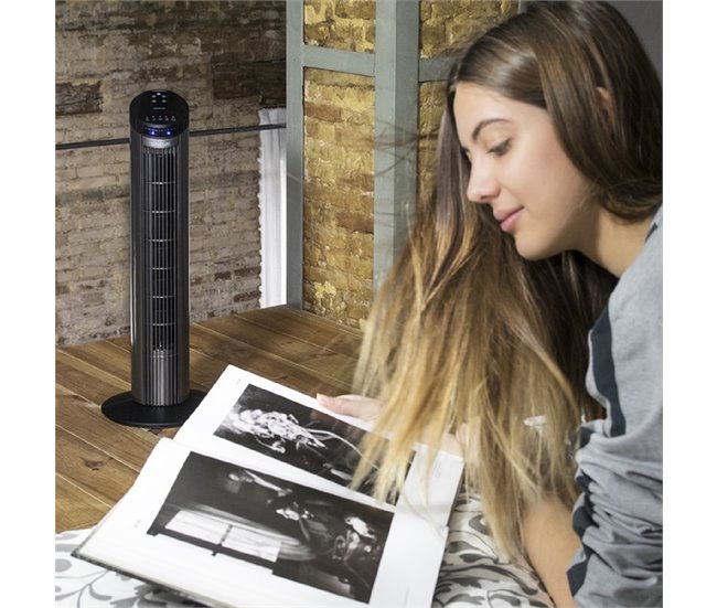 Ventilador de torre EnergySilence 890 Skyline Cecotec Negro