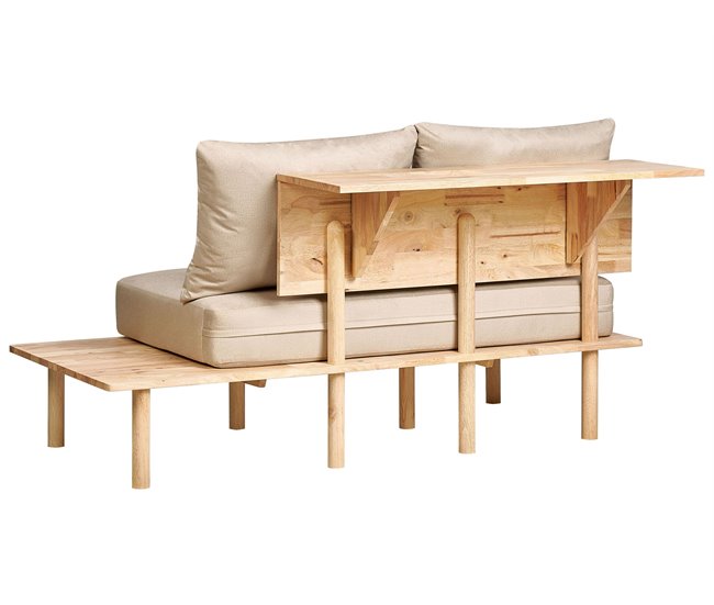 Beliani Sofá de 2 plazas Poliéster SALO Arena