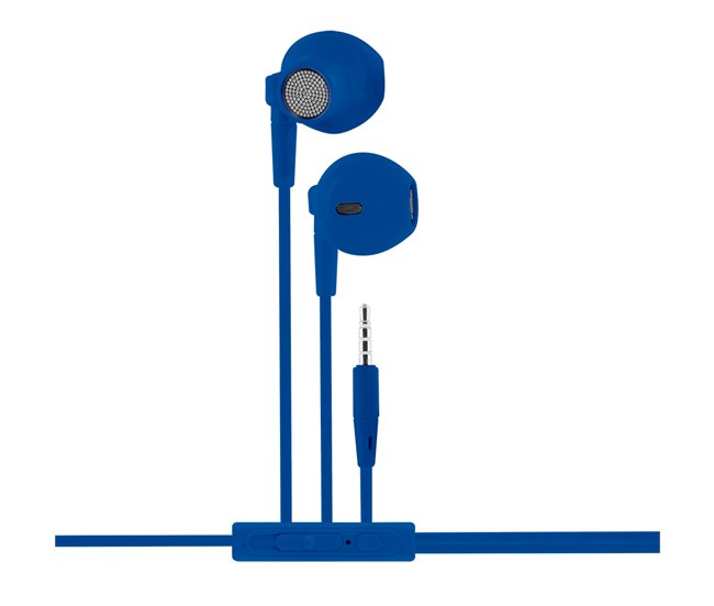 Auriculares con Cable y microfono Mooov Azul