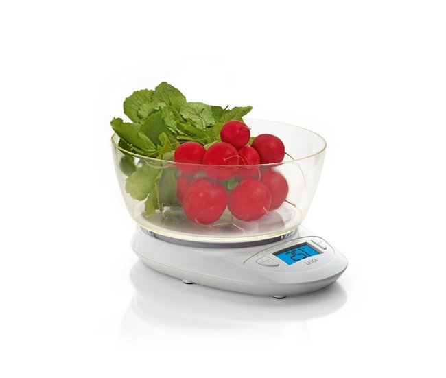 Balanza electrónica de cocina bol Blanco