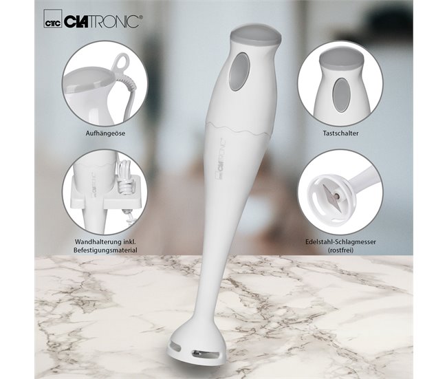 Batidora de mano Clatronic SM 3081 Blanco