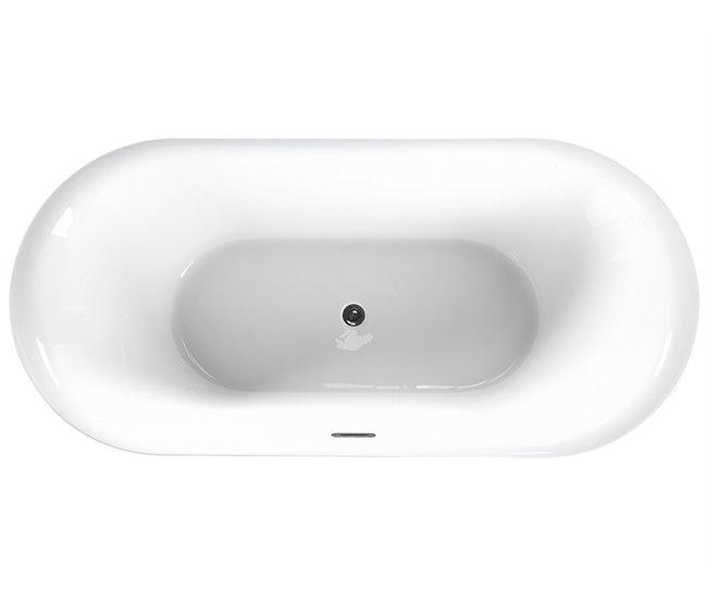 Beliani Bañera independiente CARRERA 80x180 Blanco