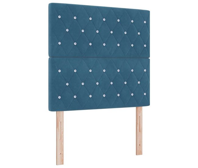 Cabecera De Terciopelo 100 Azul