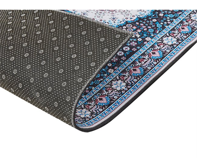 Beliani Alfombra de pelo corto GEDIZ 80x240 Azul