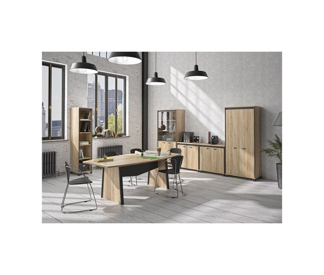 Armario 2 puertas Mambo - Fabricación francesa Roble