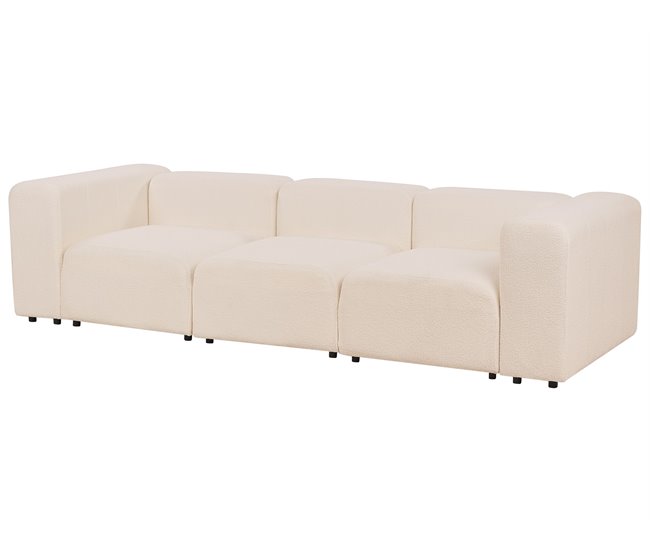 Beliani Sofá modular Bouclé FALSTERBO Beige