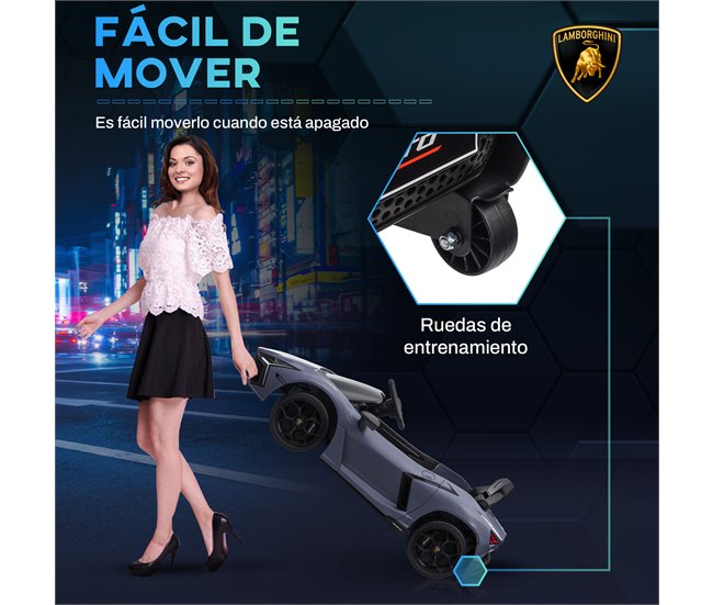 Coche Eléctrico Infantil PP, Acero AIYAPLAY Gris