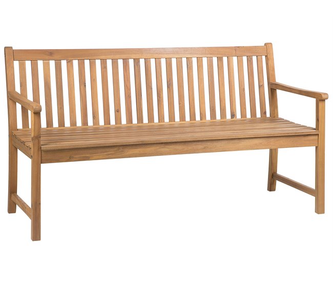 Beliani Banco Madera de acacia con certificado FSC® VIVARA Marron