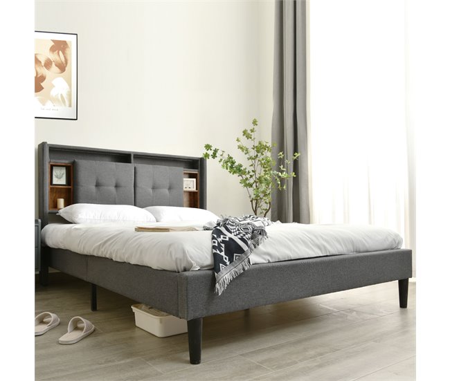 Camas de matrimonio 169x223 Gris