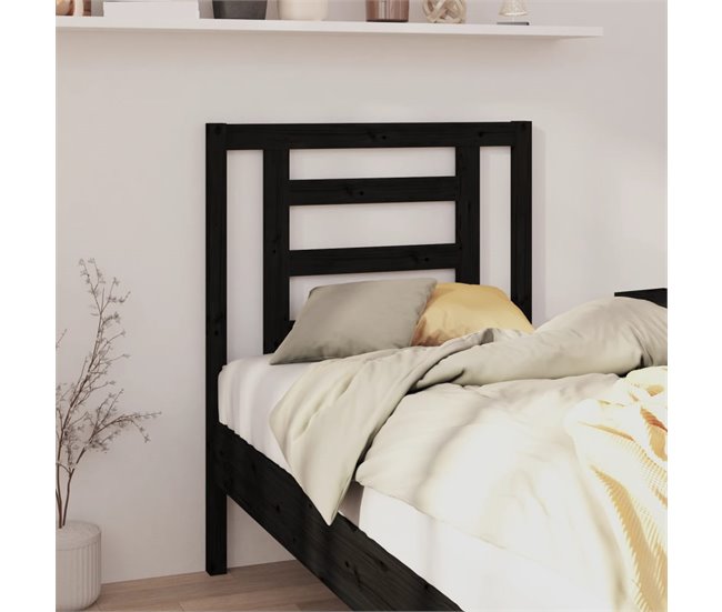 Cabecero cama - Mueble cabecero 81 Negro