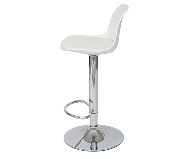 2x taburetes de bar taburete giratorio con base sintética Gris