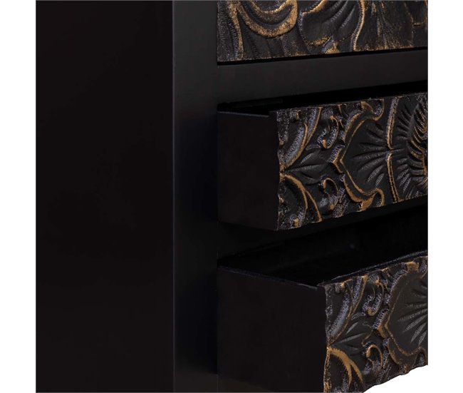 Armario de madera de 4 cajones y 2 puertas Blanco