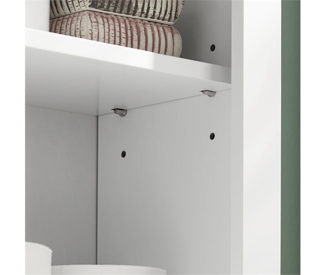 Mueble de Pared con Puerta de Granero BZR71-W SoBuy Blanco