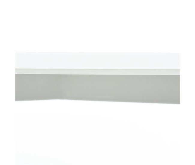Mesa de Comedor Metal, Tablero de MDF de Grado E1, Madera de Haya 120x60 Blanco