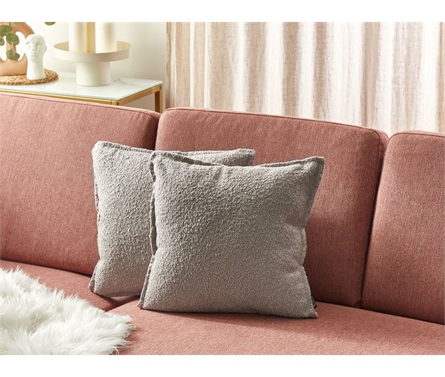 Beliani Cojín decorativo SENECIA 45x45 Beige