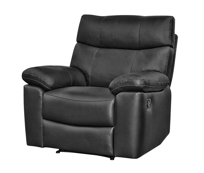 Sillón piel relax SHARONA Negro