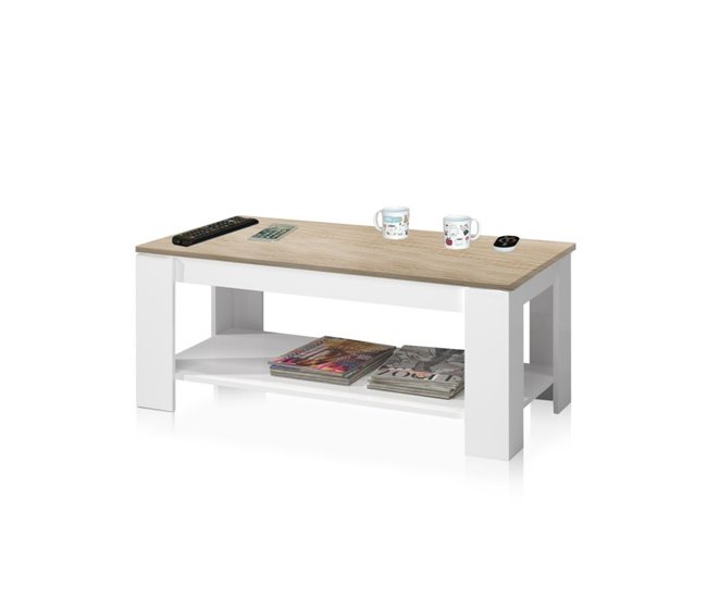 Mesa de centro elevable Ambit 100x60 Roble