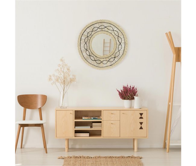 Espejo de Pared en Algas Marinas Thinia Home Natural