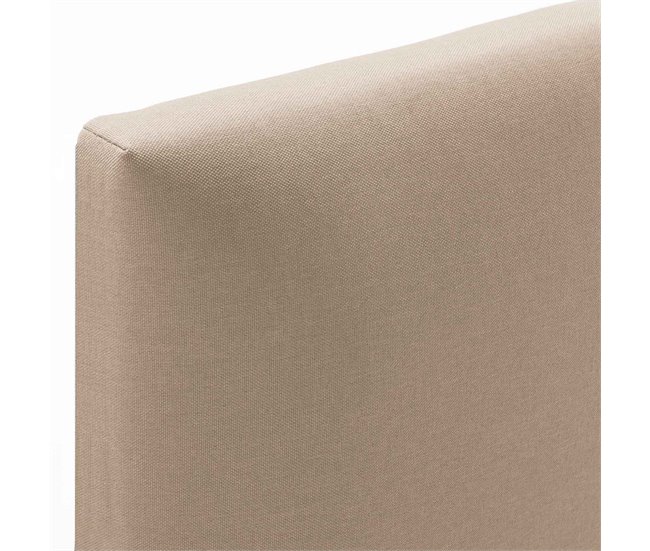 Estructura de cama tapizada Lauren 140x190 Beige