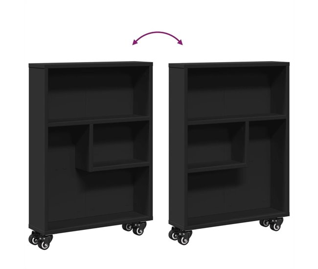 Carrito auxiliar Lombarda  compartimentos con ruedas  xx 48 Blanco