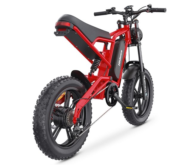 Hidoes HD-B6 Bicicleta Eléctrica - Motor 1200W Batería 48V15.6AH Rojo