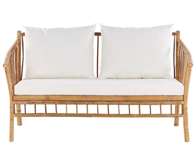 Beliani Conjunto de jardín Madera de bambú MAGGIORE Marron